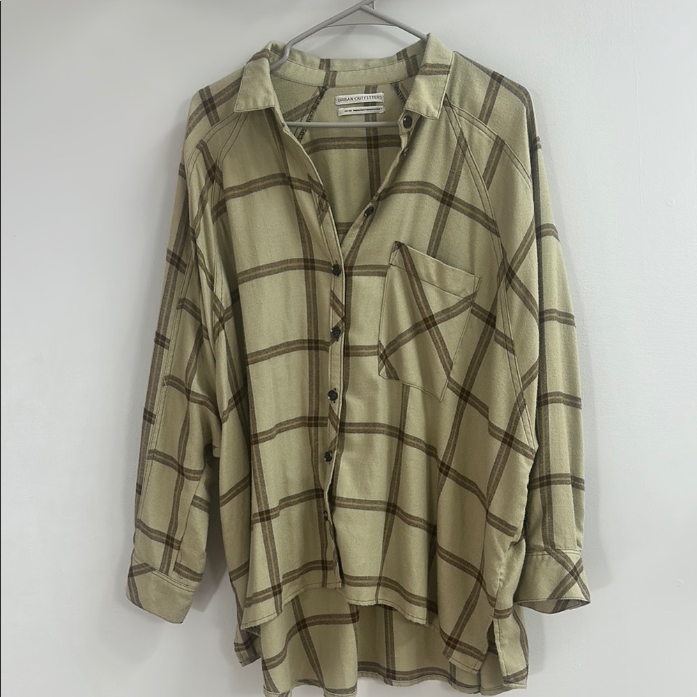 Oversized flannel shirt
